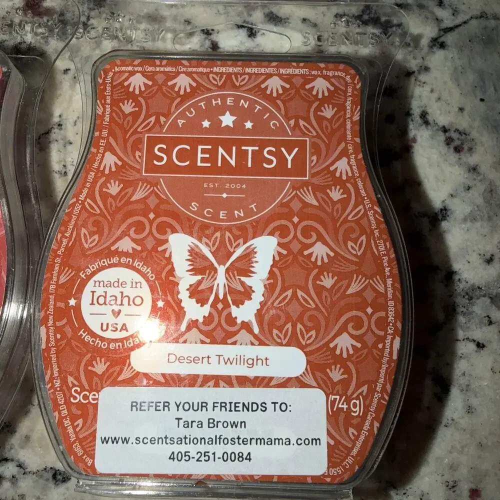 Scentsy Bar Scented Wax Melts 3.2 Oz Mixed Lot Of 4 Used 10 Individual Cubes REM